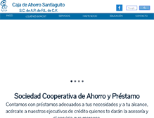 Tablet Screenshot of cajasantiaguito.com